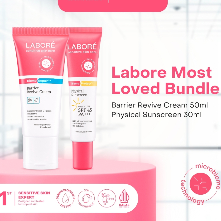 LABORE Most Loved Bundle - Barrier Revive Cream 50ml & Physical Sunscreen 30ml