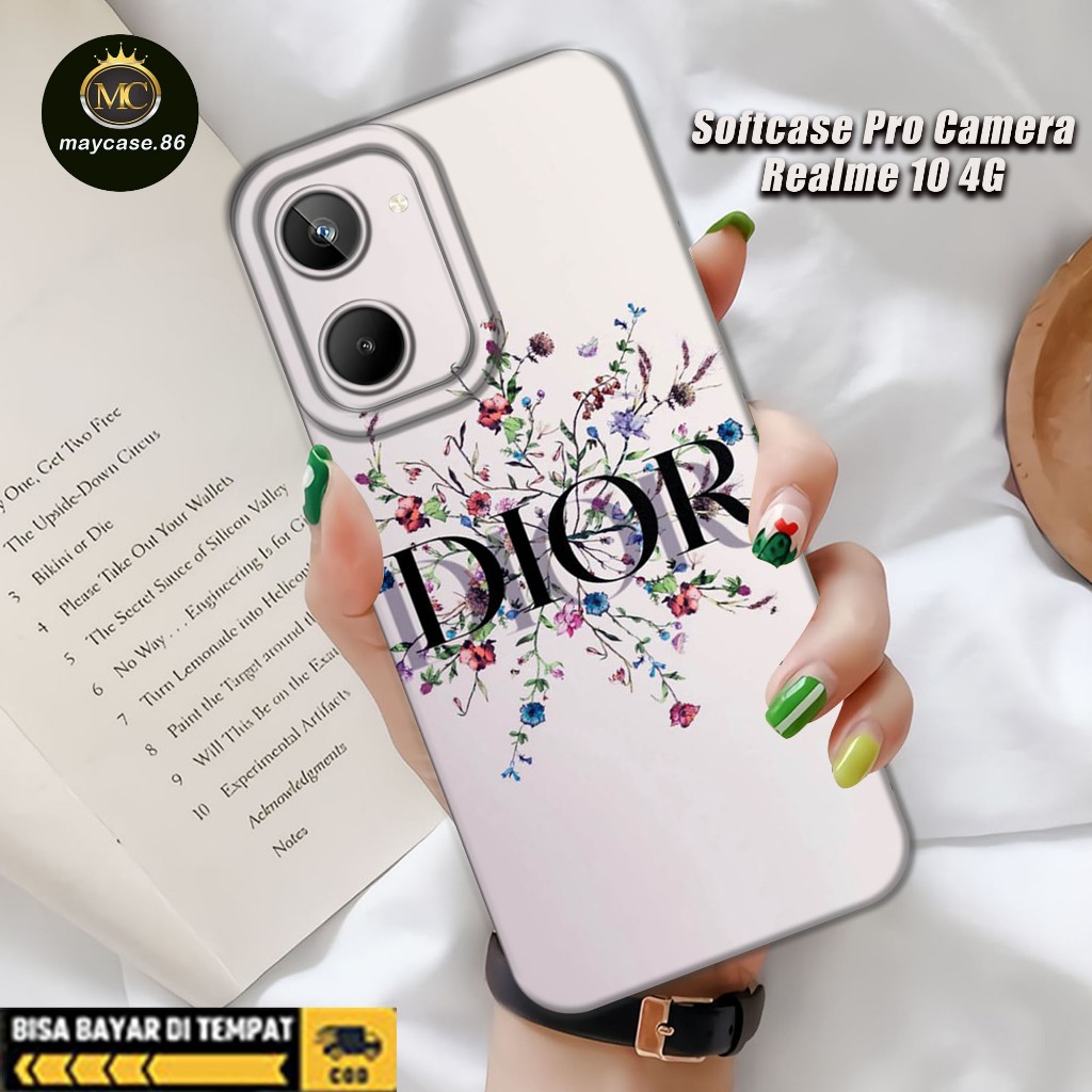 Case Realme 10 4G 2022 - Motif Case DIOR Realme 10 4G 2022 - Softcase Realme 10 4G 2022 - Pelindung 