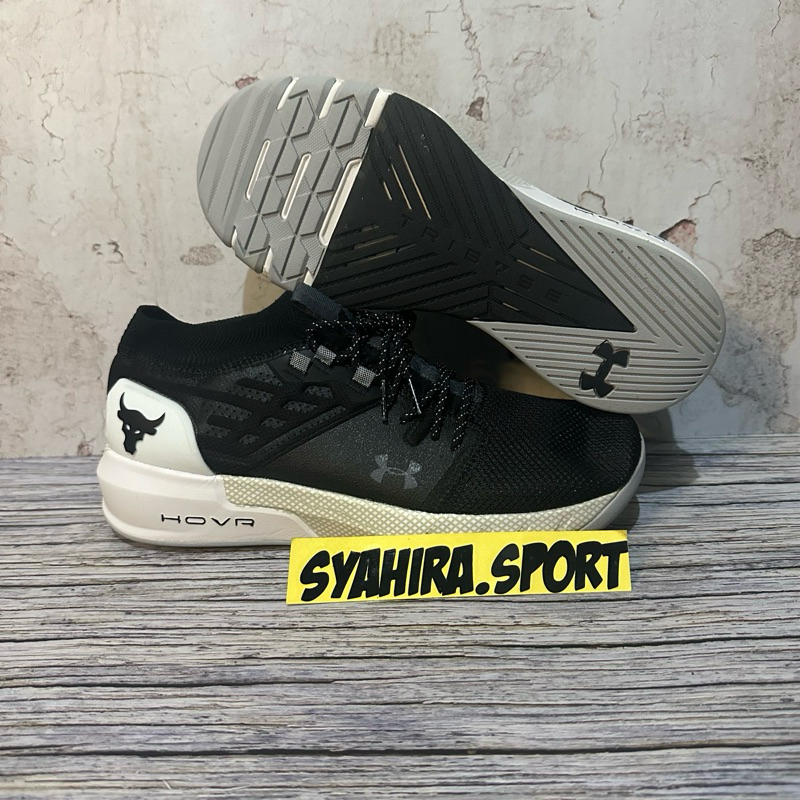 Sepatu Under Armour Project Rock 2 Black white