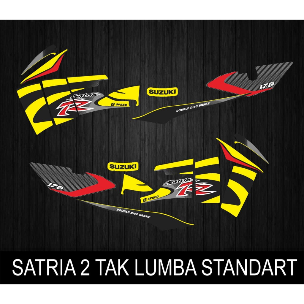 STIKER STRIPING SUZUKI SATRIA 2TAK LUMBA STANDART