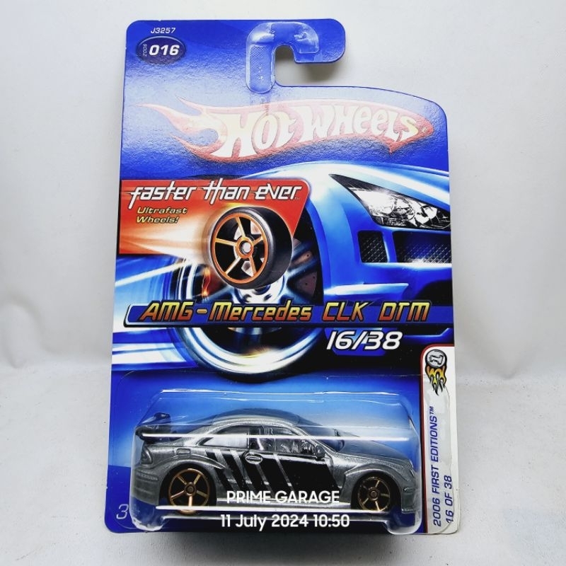 Hot wheels 2006 First Edition AMG Mercedes CLK DTM varian tampo dan velg FTE