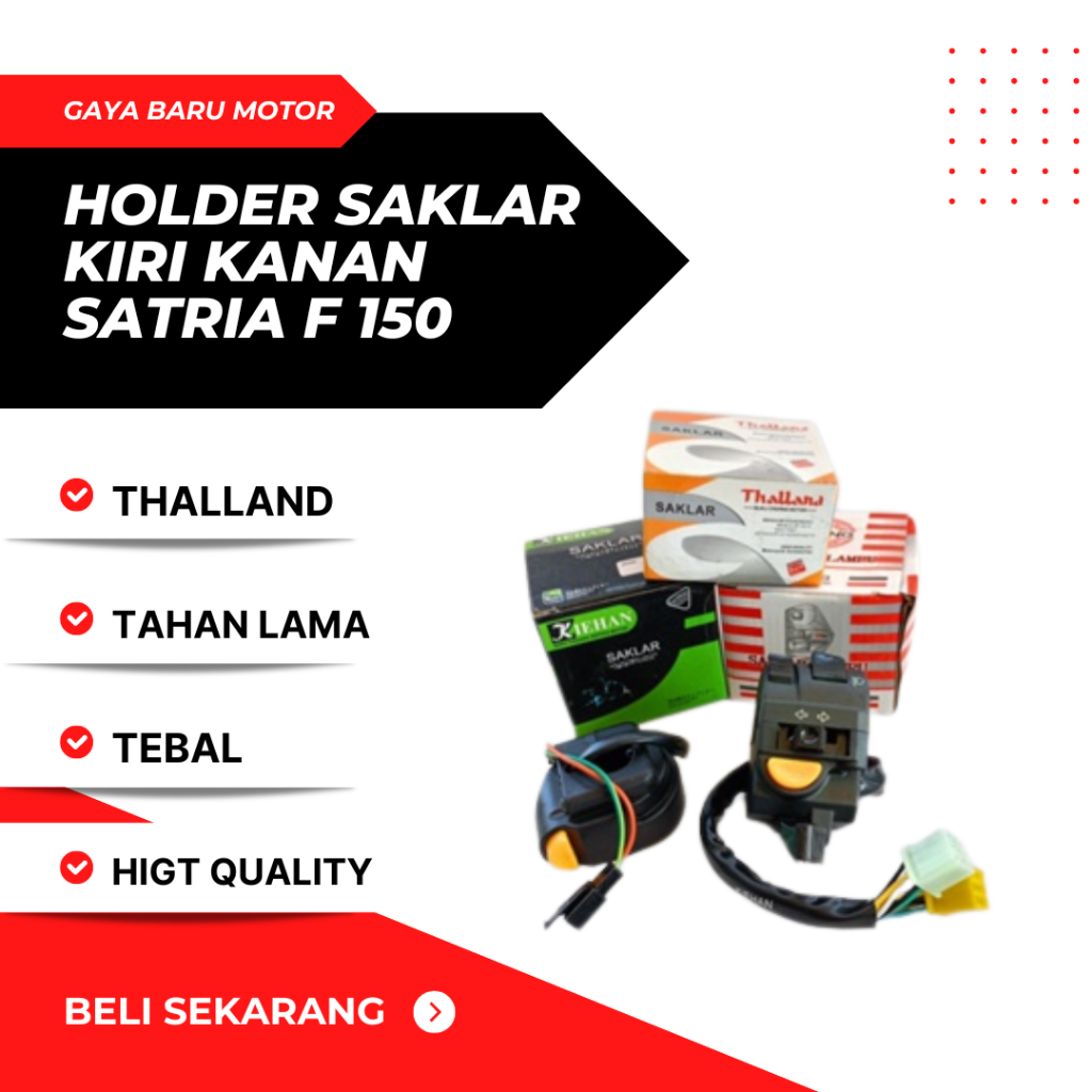 SWITCH HOLDER SAKLAR KIRI KANAN SATRIA FU SATRIA F 150 TOMBOL SEIN STATER DIM SET