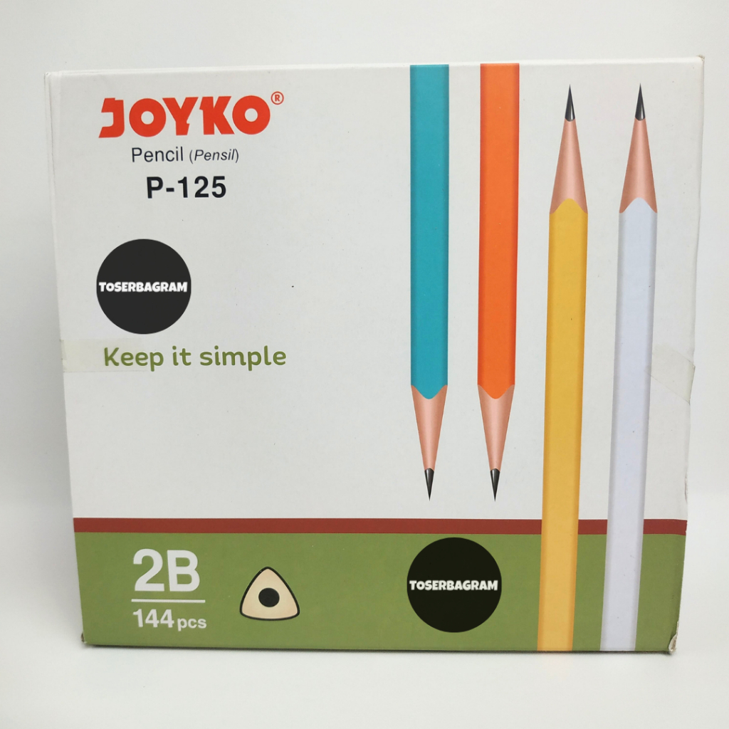 

Pensil 2B Triangle Joyko P-125 (1 Pack / 12 Lusin)