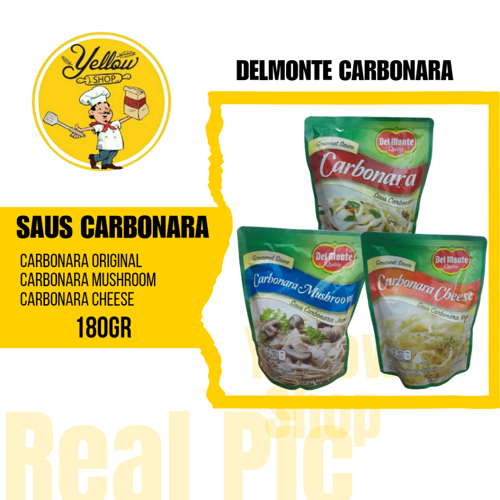 

DELMONTE SAUS CARBONARA POUCH 180GR