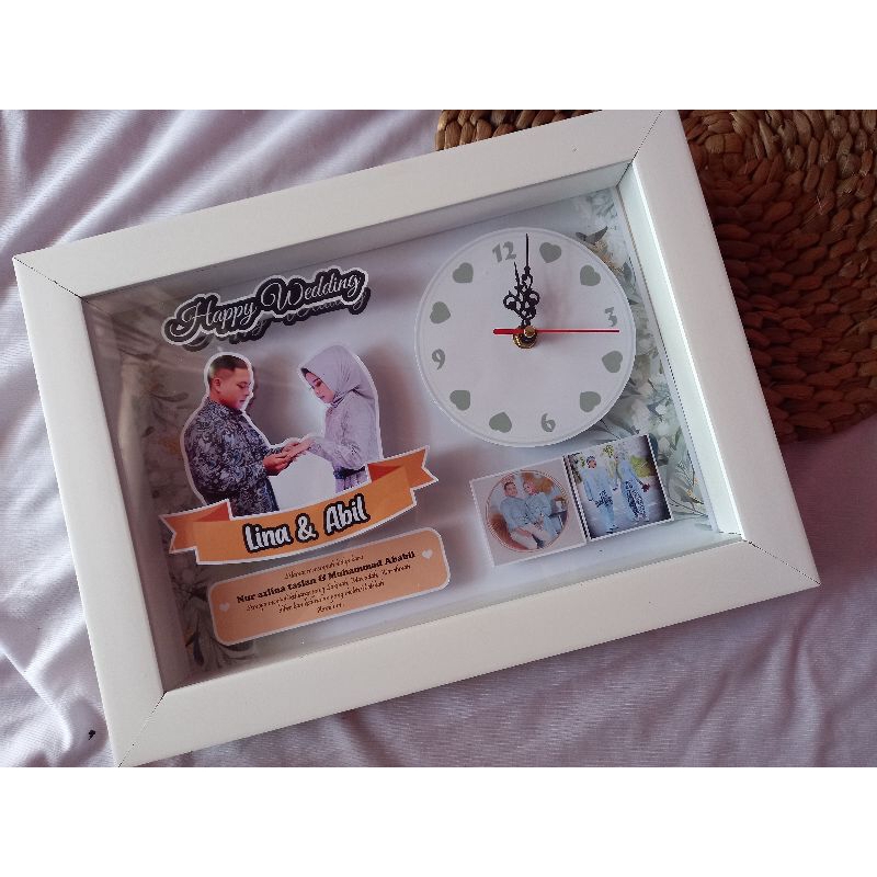 Scrapframe wedding 20*30 cm | Kado unik | figura 3d | frame 3d