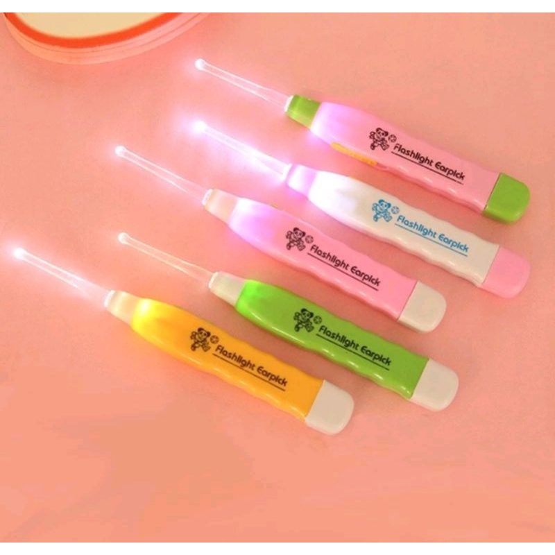 Kuping Earpick FlashLight | Pembersih Telinga | Ear Pick LED Flash Light