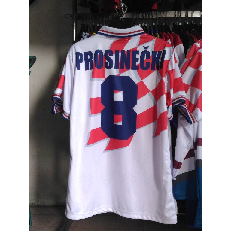 Jersey Bola Retro Croatia Kroasia 1998 Home PROSINECKI 8