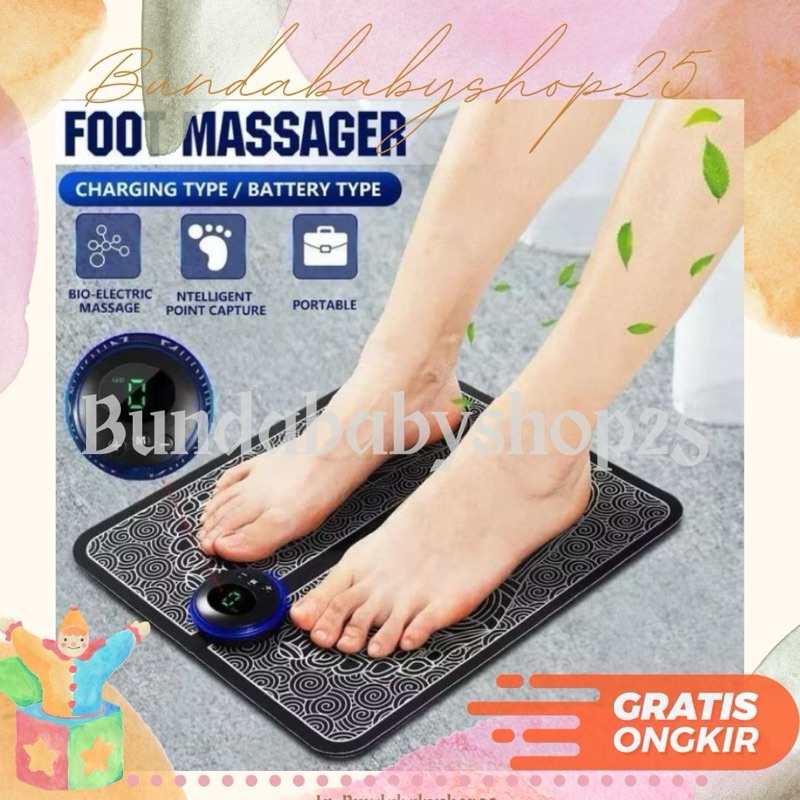 Alat Pijat Kaki Electric EMS Foot Massage Mat Alat Pijat Refleksi Kaki Elektrik Akupuntur Kaki Menin