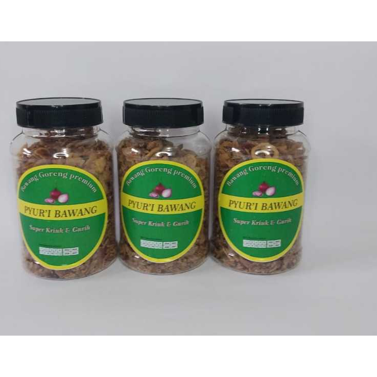 

Bawang Goreng Grade A 100 Gram (dapat 3 toples)