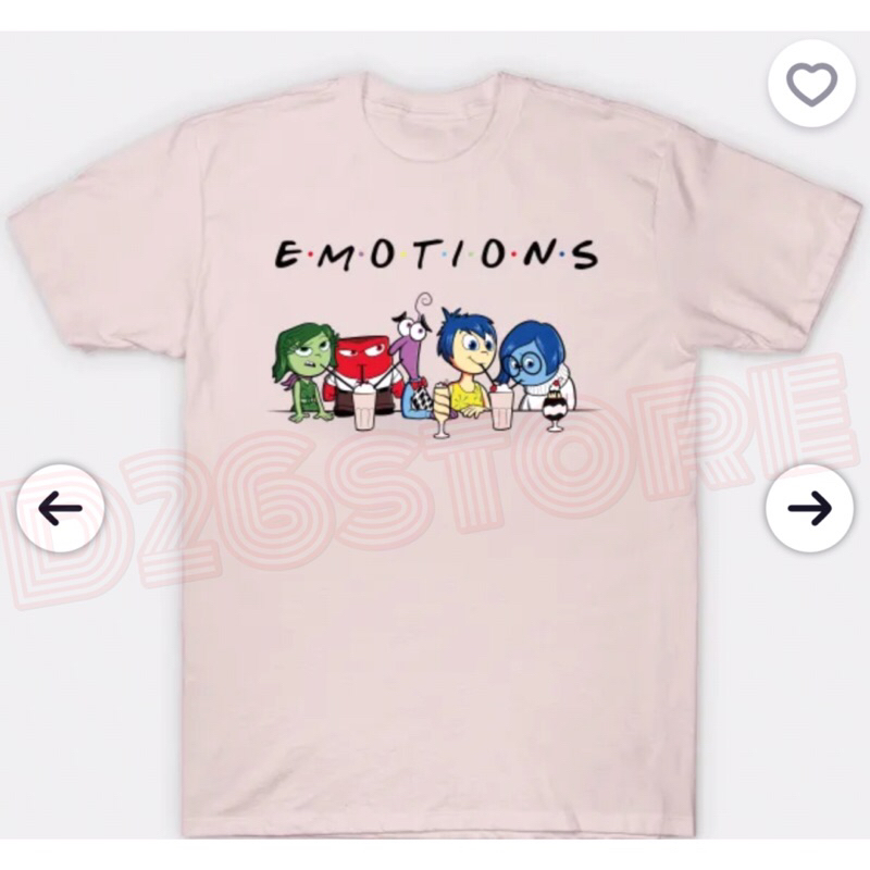 Kaos Inside Out Emotions Joy Anger Sadness Inside Out 2 Movie Tshirt unisex premium