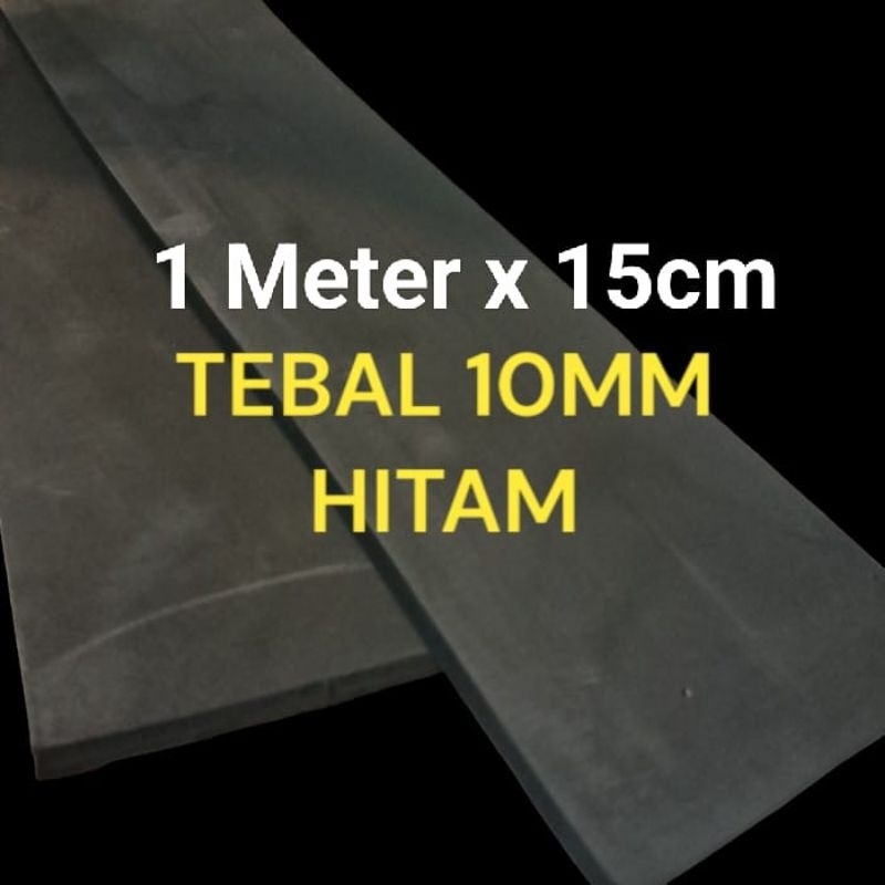 Spons Eva Premium Hitam 10mm Panjang 1 meter