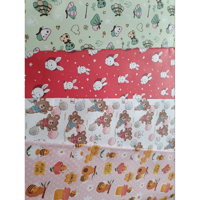 

kertas kado motif hewan isi 10pcs
