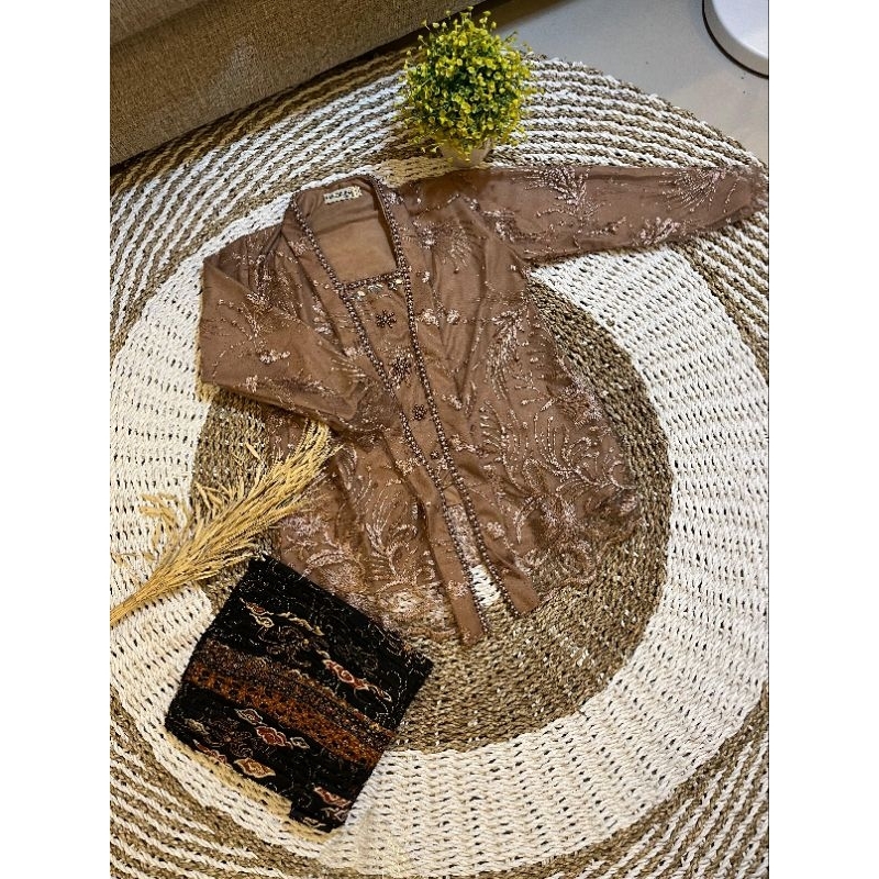 Setelan Kebaya kutubaru Tille Anak Payet / Kebaya anak perempuan / Kebaya anak tanggung / Baju Fashi