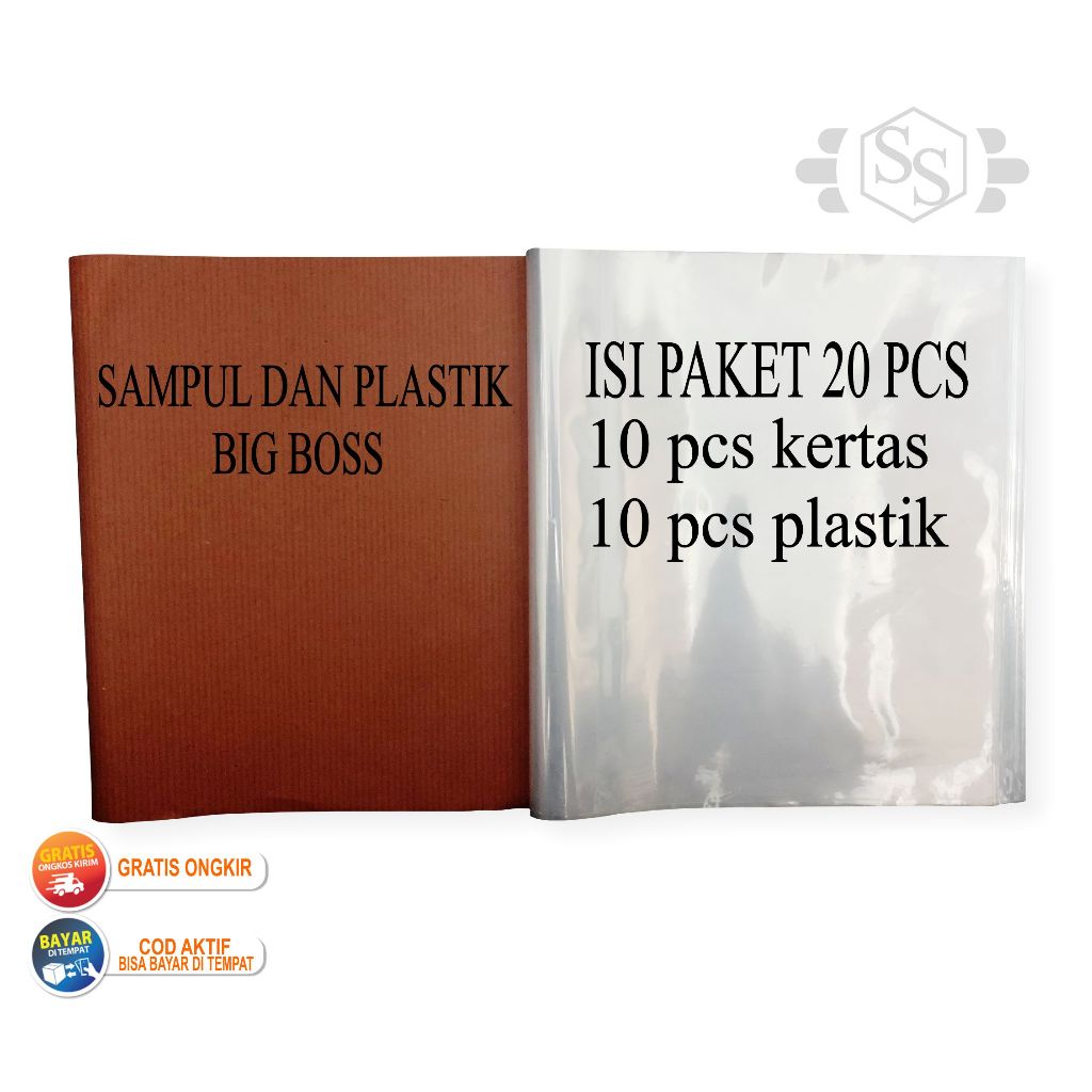

PAKET SAMPUL BUKU DAN PLASTIK BIG BOSS 20PCS PAKET KERTAS SAMPUL DAN PLASTIK BUKU BIG BOSS