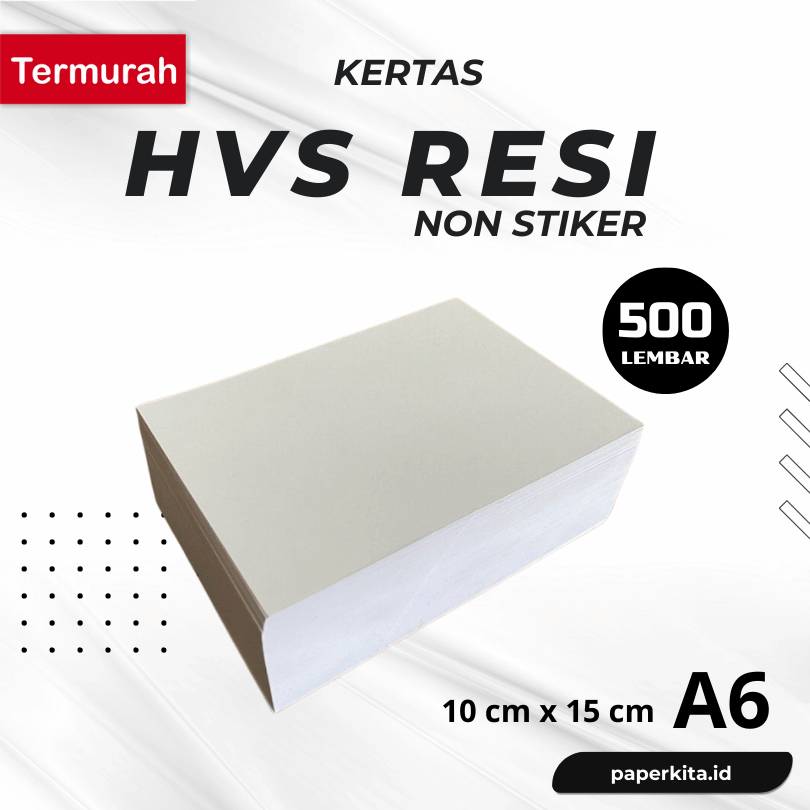 

Kertas Hvs Putih Resi Online Paper Print Olshop Potongan A6 1rim / 500 lembar Perkamen Puyer 70 gsm