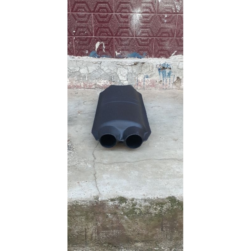 Knalpot Mercedes-Benz W124 300E 320E tabung depan model standar ori special black coating