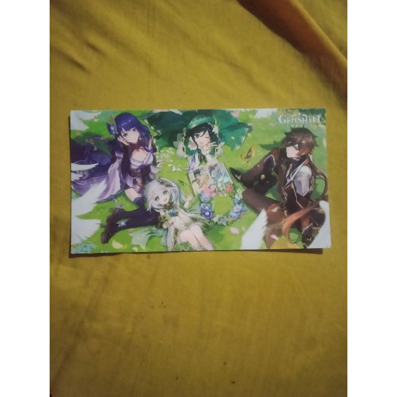 [OFFICIAL] Merch Postcard Zenless Zone Zero, Genshin Impact, Honkai Star Rail