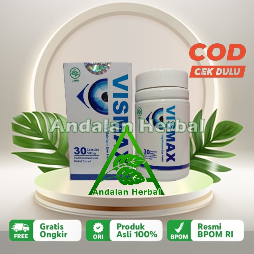 KODE E65Y Vismax Asli Original Obat Herbal Mata Minus Plus Rabun Katarak Tanpa Efek Samping