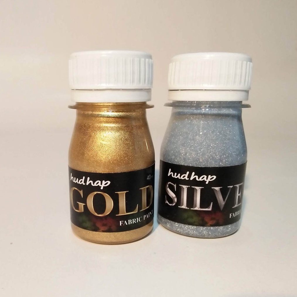 

HOT PROMO cat lukis kain emas dan perak 4 ml