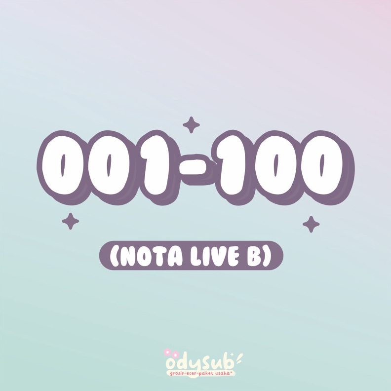 KODE B98O LIVE ALL ITEMS 3K 11 B  ODYSUB 2