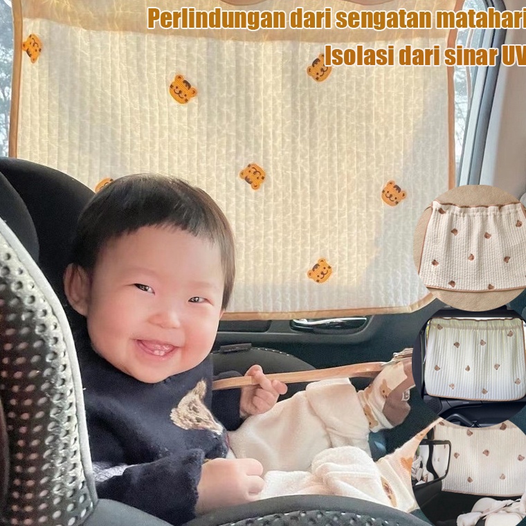 Barang Pilihan Tirai Mobil Sun Screen Bayi Anti UV Portable Car CurtainGorden Penutup Jendela Mobil 