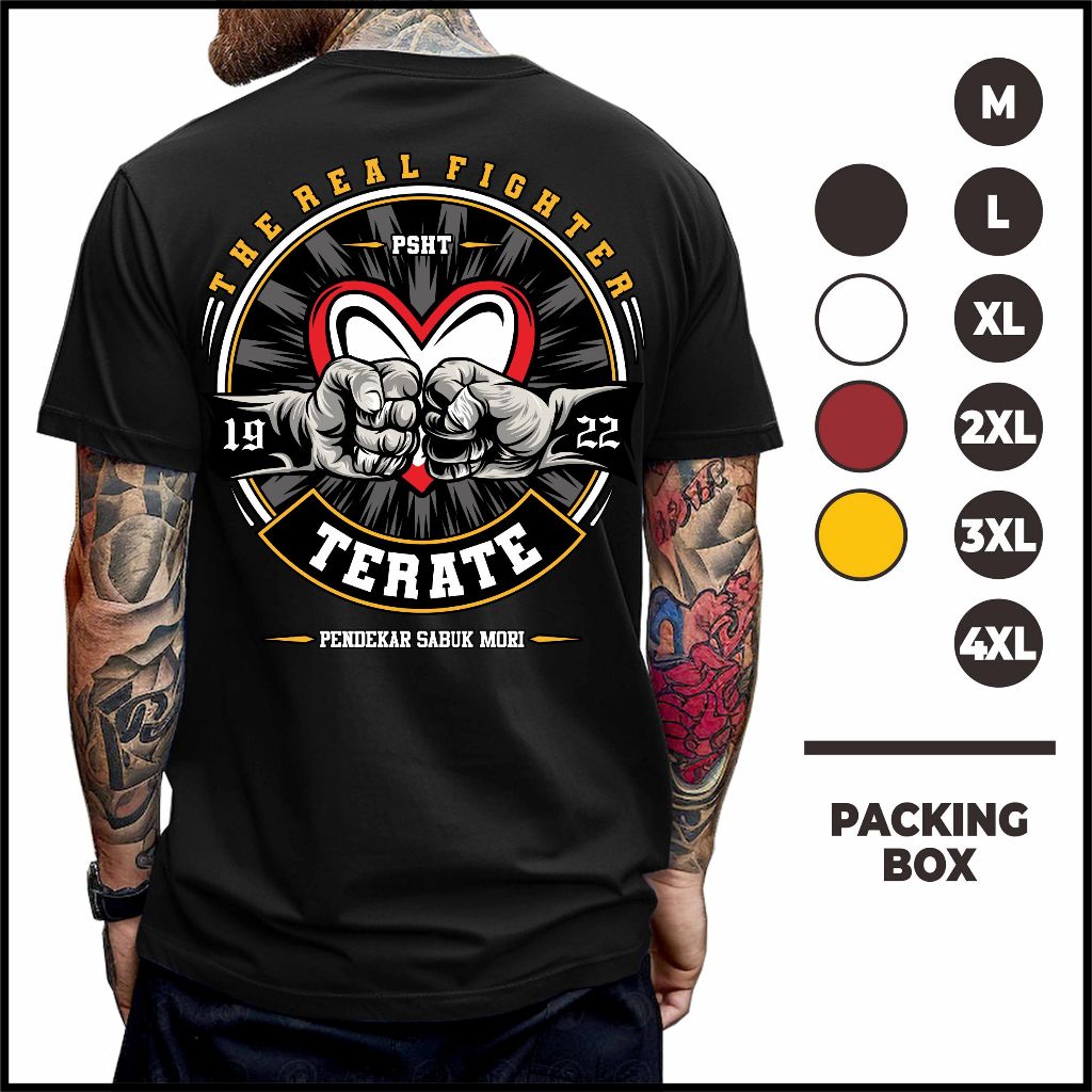 Kaos Terate 1922 Psht Sh Hati The Real Fighter Bersinar Culture Simpel Terbaru Oversize