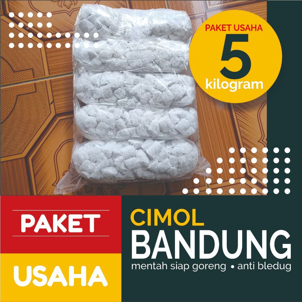 

[PAKET USAHA] CIMOL 5 kg cimol mentah siap goreng MURAH