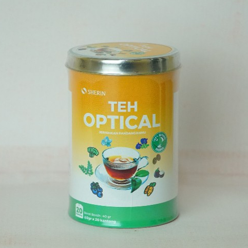 

Teh Optical Kemasan Kaleng | Herbal alami Kesehatan Mata | Isi 20 kantong