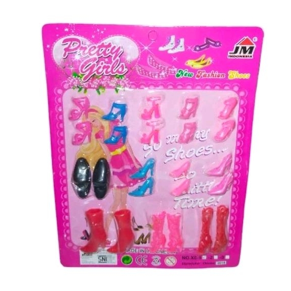 X8-1 MAINAN ANAK SEPATU BERBIE MURAH