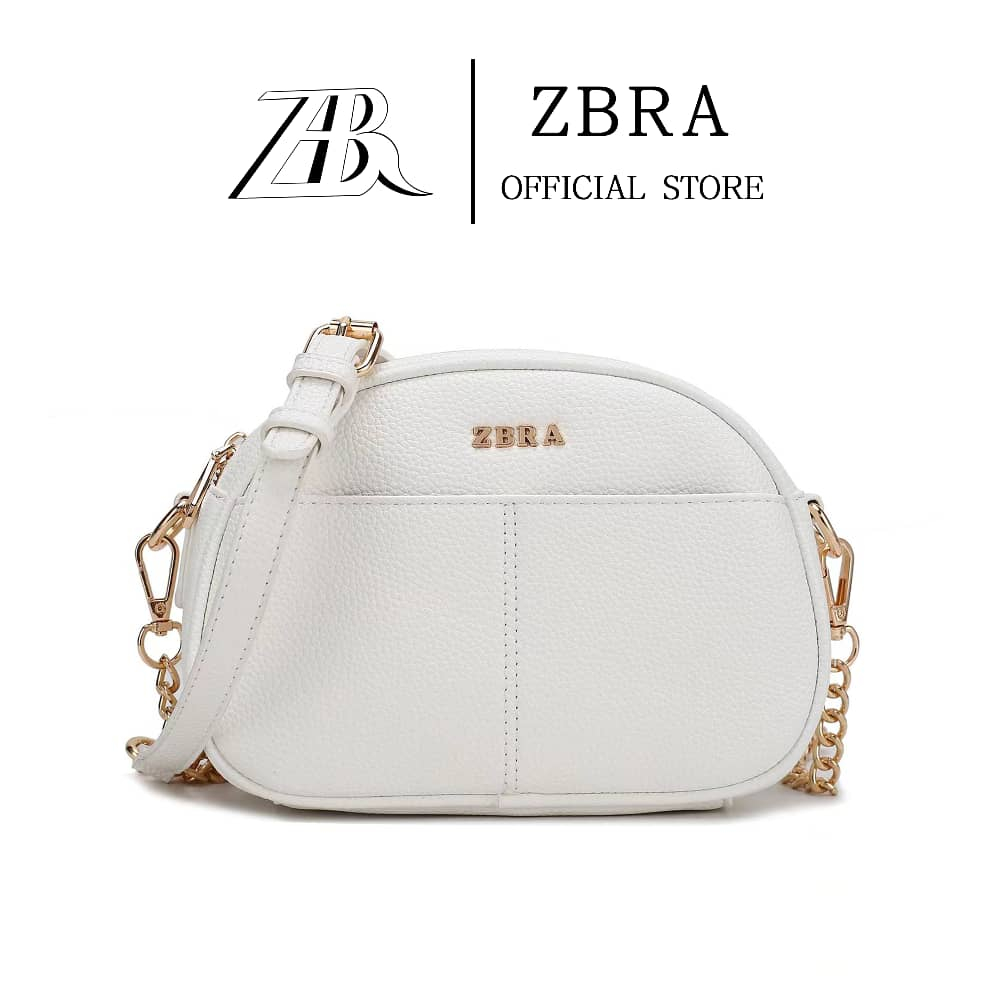ZBRA Tas Selempang Wanita Mini Import Leon Bag Slingbag Original Branded Putih #8826