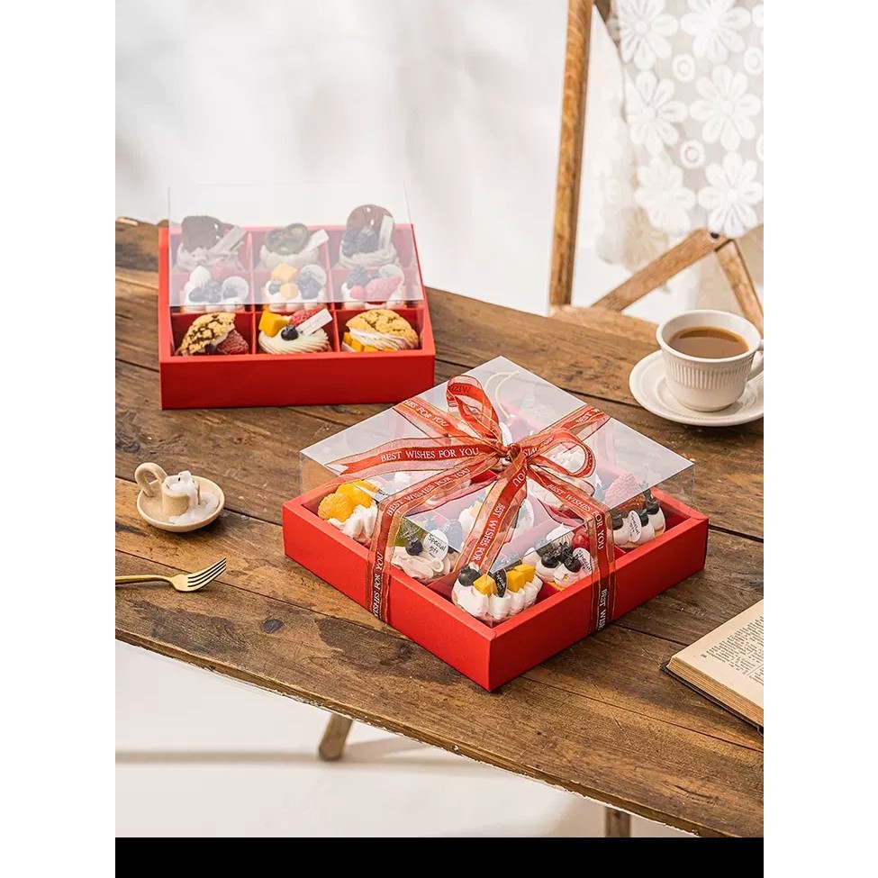 

Box Hampers / Kotak Kue Bulan / Cookies / Cupcake / Pudding Isi 9