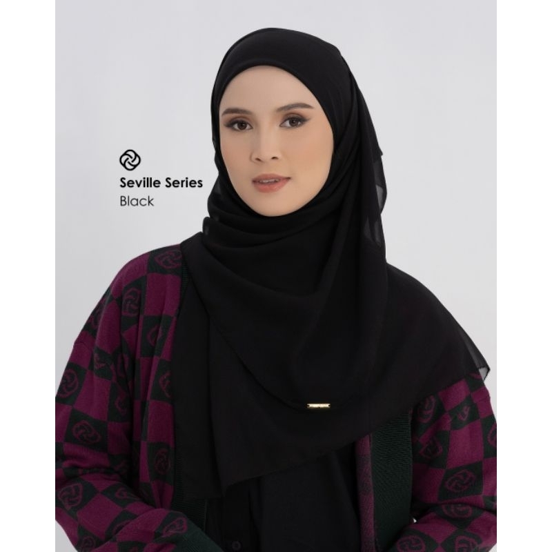 Hijab Deenay Polos Seville Black
