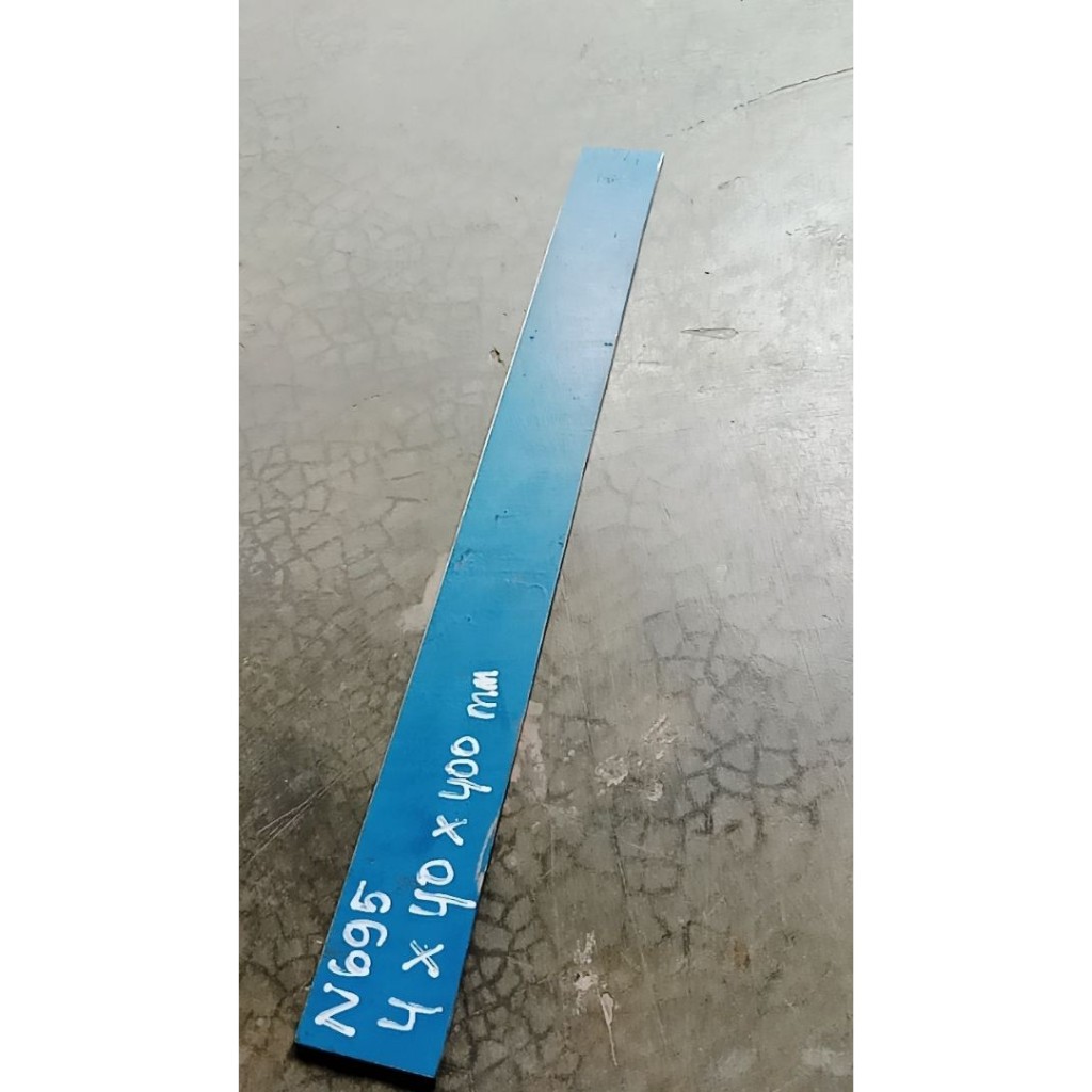 Plat baja bohler n695 4x40x400 mm tebal 4mm untuk golok pisau