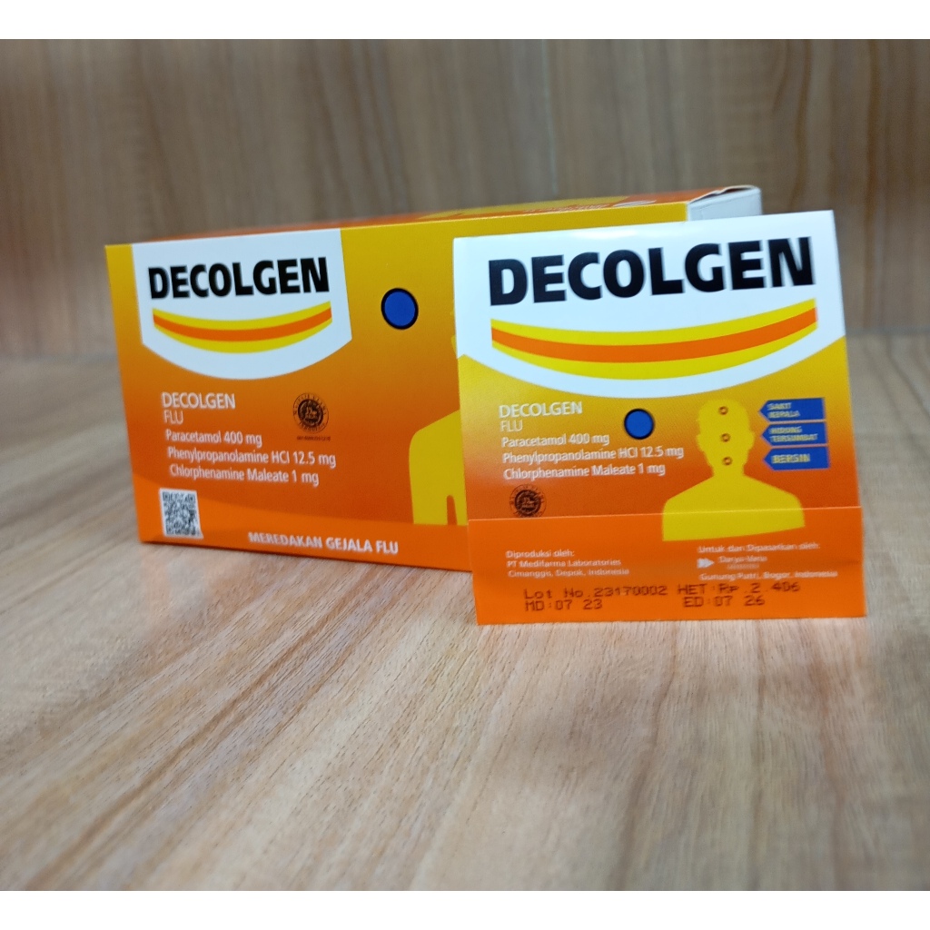 DECOLGEN obat batuk dan flu