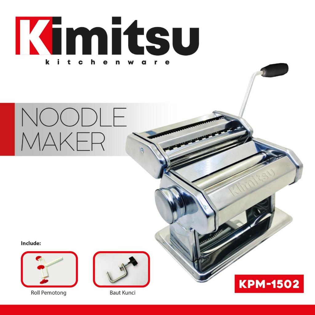 Mesin Pembuat Mie Atlas KPM-1502 Gilingan Mie Manual Stainless Steel