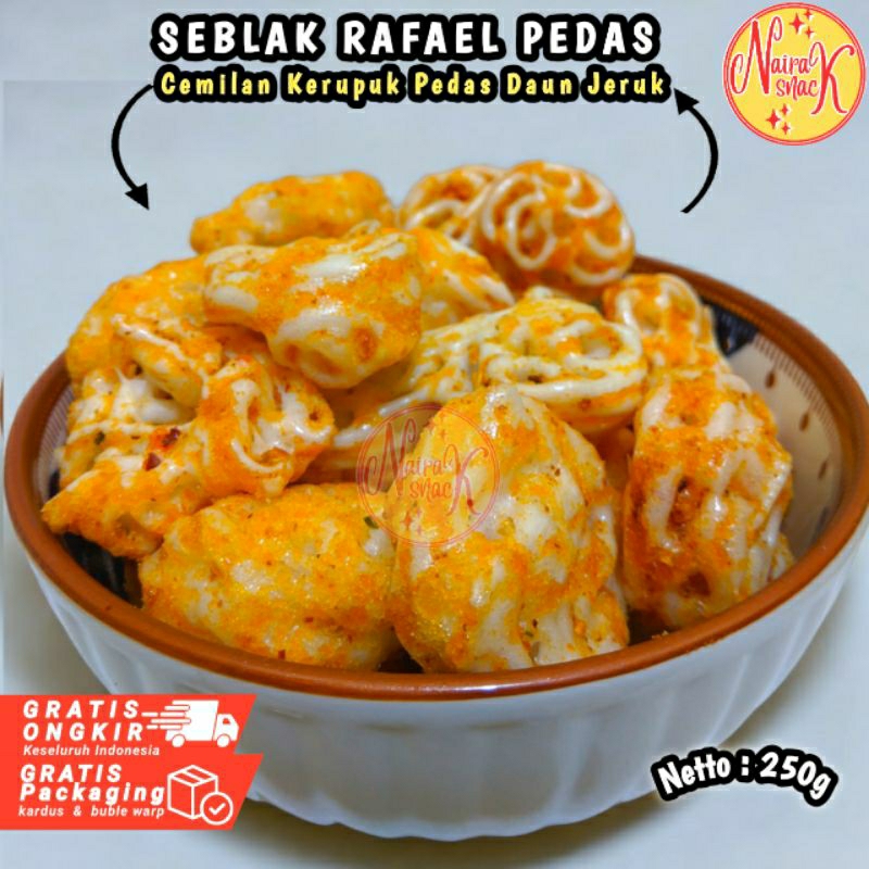 

Seblak Rafael / Kerupuk Seblak Kering Mawar 250g