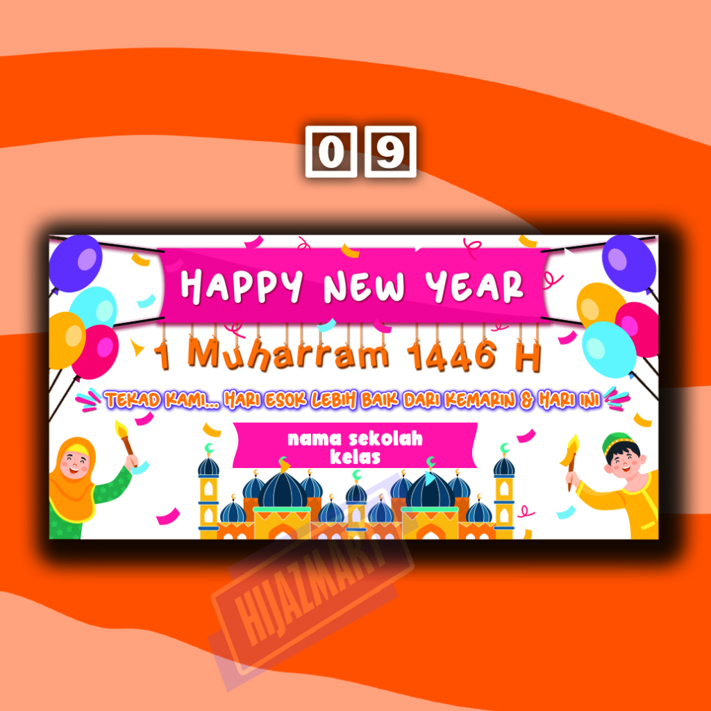 Spanduk Tahun Baru Islam Custom Banner