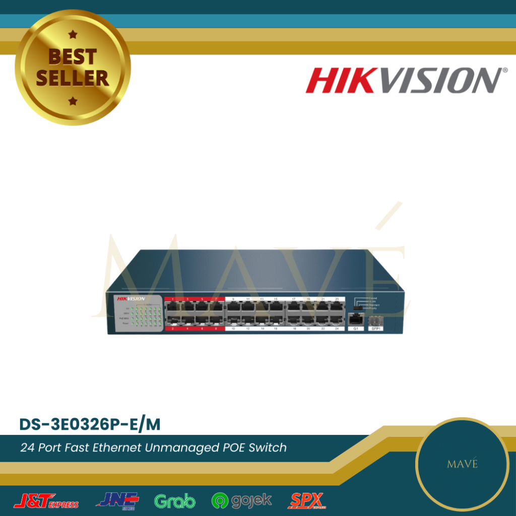 Hikvision PoE Switch - DS-3E0326P-E/M