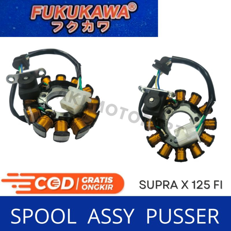 Spull Pengapian Spul Stator Supra X125 Fi 2014-2015 Original Fukukawa