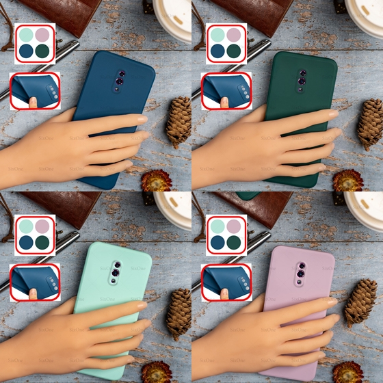 Case Oppo Reno CPH1917 Baby Skin FREE tali LANYARD Silicone Square SUEDE MICROFIBER Candy Softcase