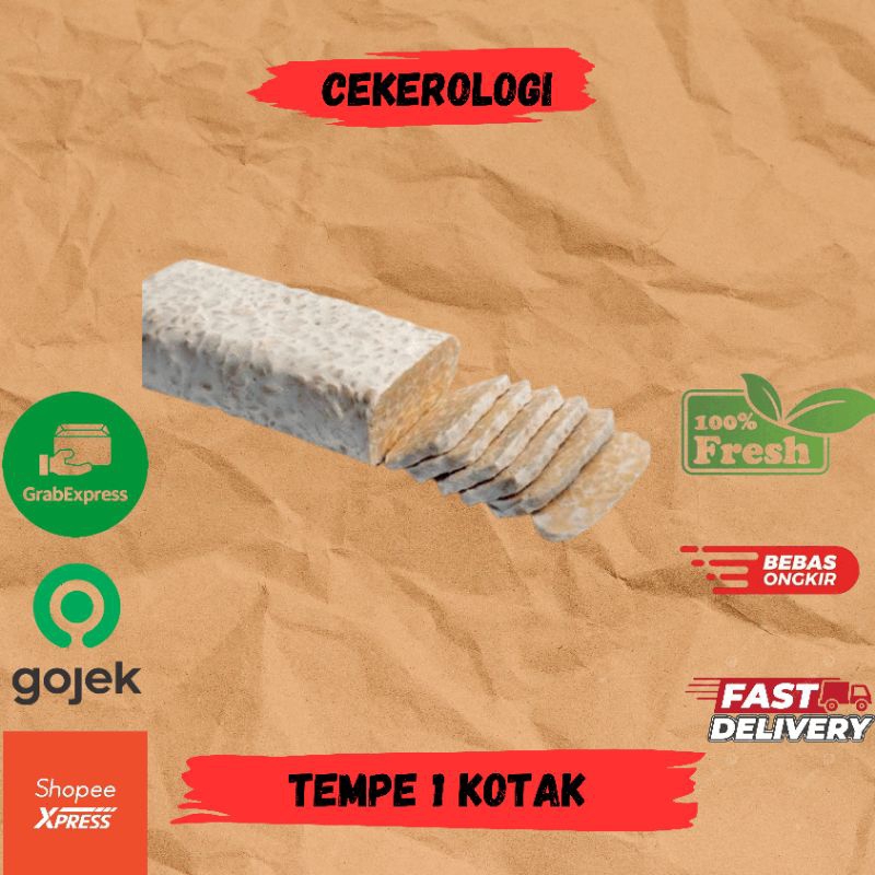 

Tempe Mentah 1kotak / Tempe Mentah / Tempe / Tempe Kedelai / JABODETABEK / Sayur Sayuran / Sayur
