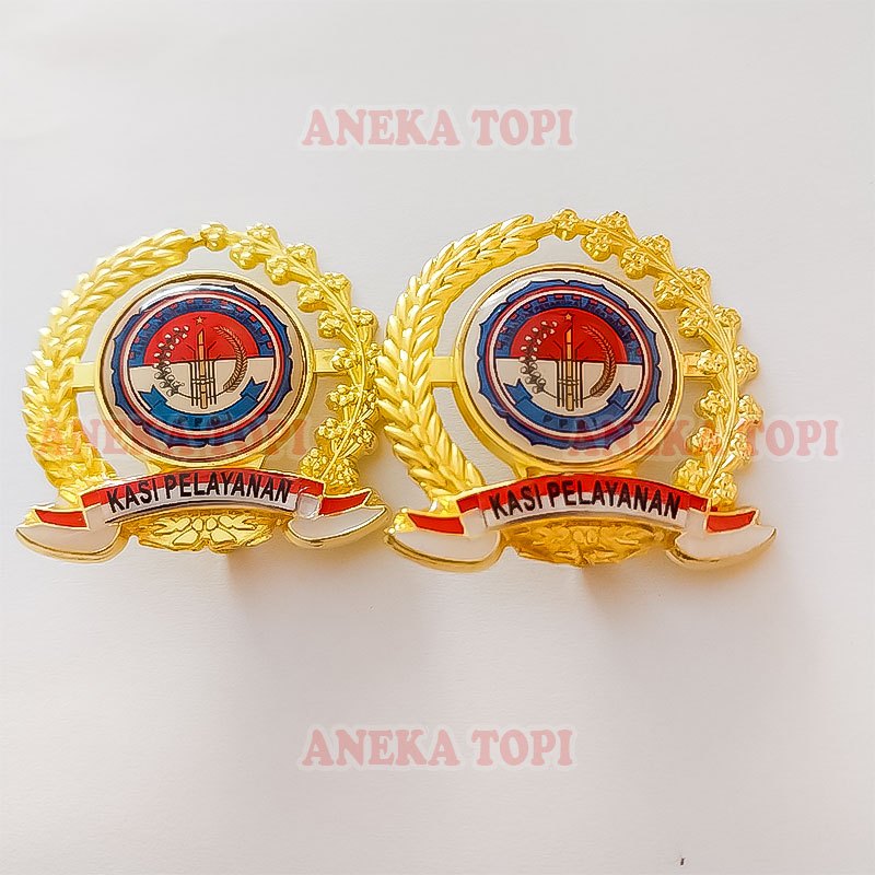 Pin Kasi Pelayanan PPDI Pin Bros Logo PPDI Kasi Pelayanan Model Padi Kapas - Aneka Topi