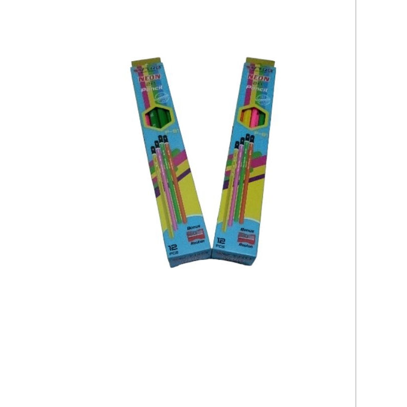 

pensil 2b neon + orotan (perbox)