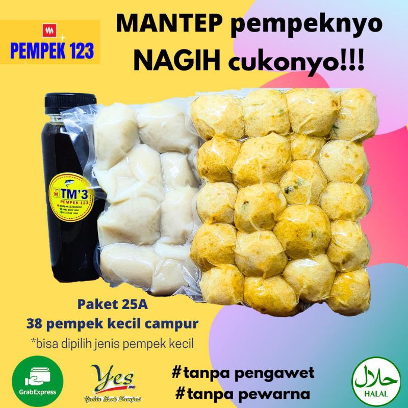 

Pempek Lampung TM3 Empek Palembang Asli Frozen 123 Premium Paket 25A Vakum/Beku