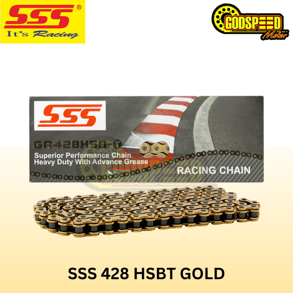 RANTAI SSS 428 GOLD HSBT 130 LINK: CB150 CBR150 VIXION NVL NINJA R RR