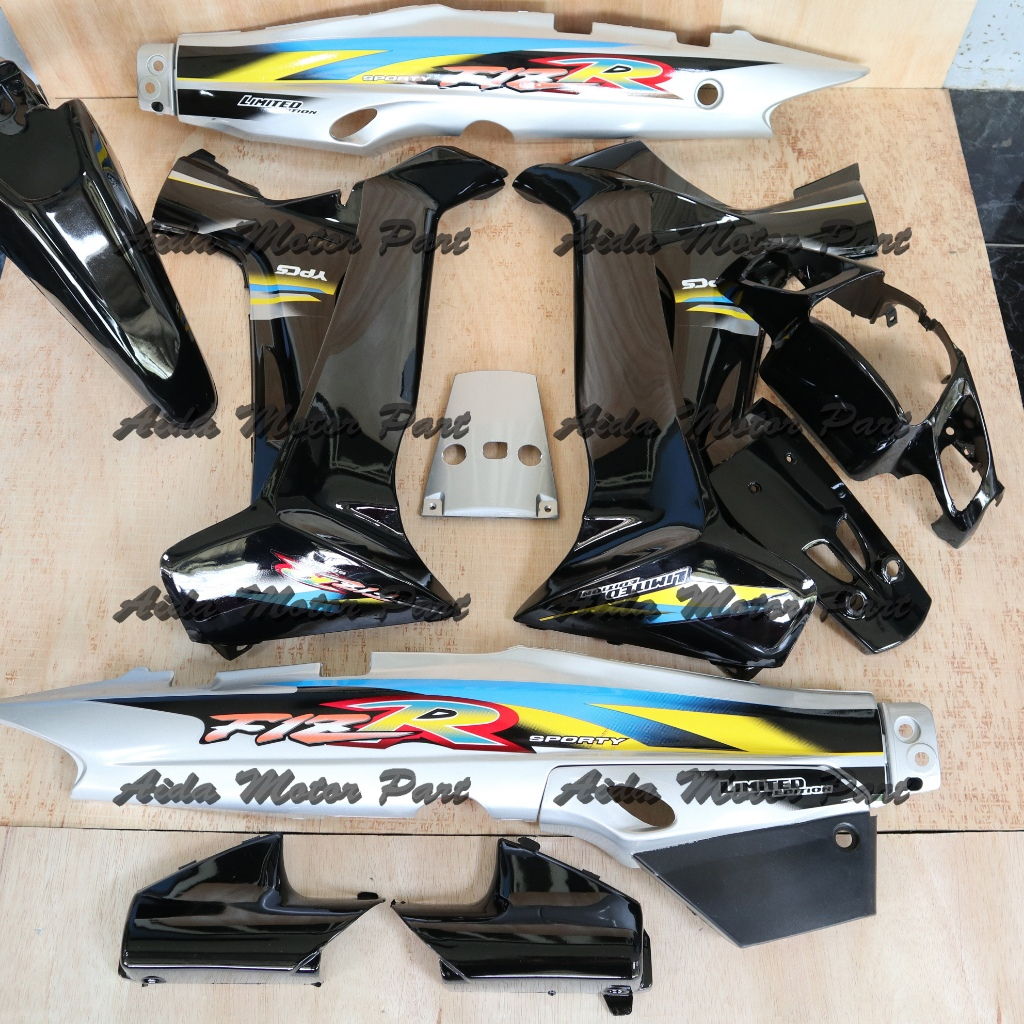 Cover Bodi Full Set Body Fizr Fiz R Limited Edition Hitam Biru