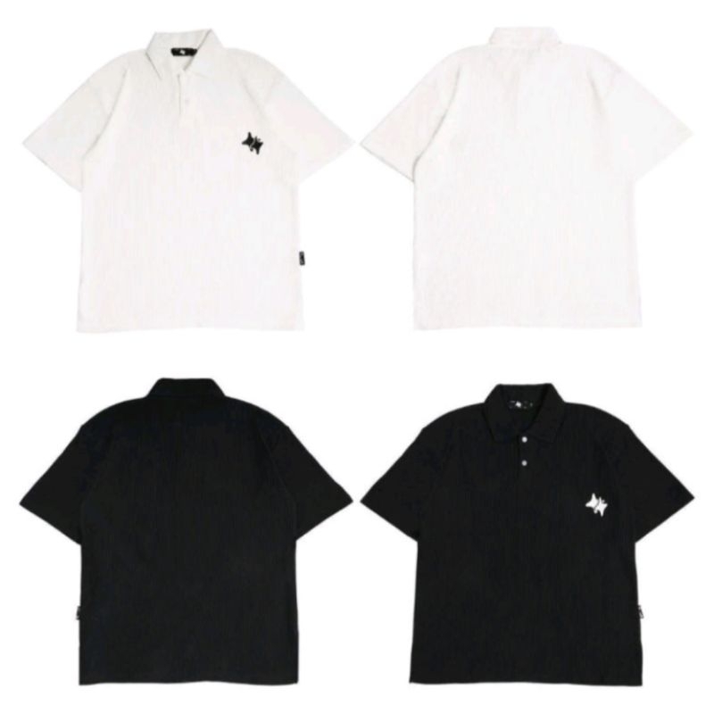 [ORIGINAL 100%] CHAMBRE DE LAVAIN POLO SHIRT BLACK & WHITE