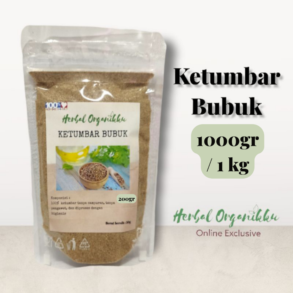 

Ketumbar Bubuk Utuh Premium 500 & 1000gr(1kg) | Coriander powder Aroma dan Rasa STRONG