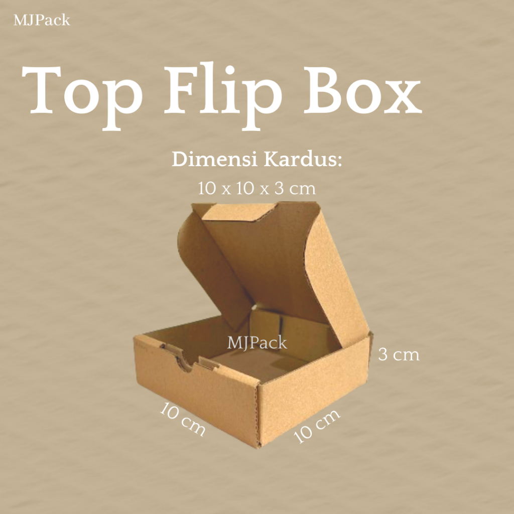 

KARDUS 10x10x3 cm || Box Karton Corrugated || Box Die Cut Eflute