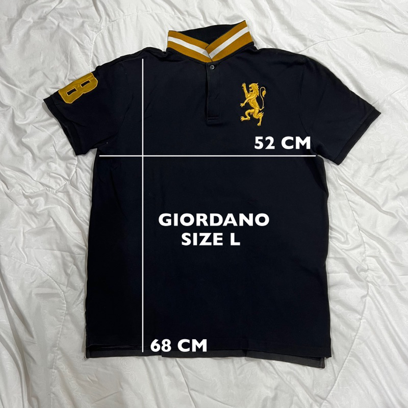 KAOS BERKERAH BRANDED GIORDANO ZARA SAMUELKELVIN PRELOVED